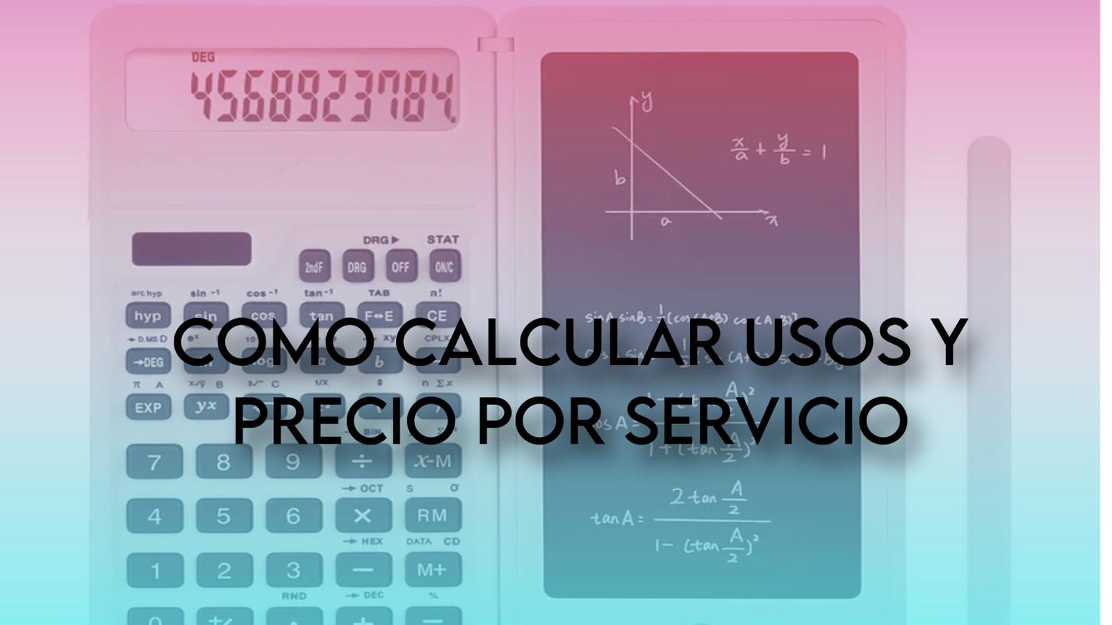 000025 CURSO COMO CALCULAR USOS Y PRECIO POR SERVICIO