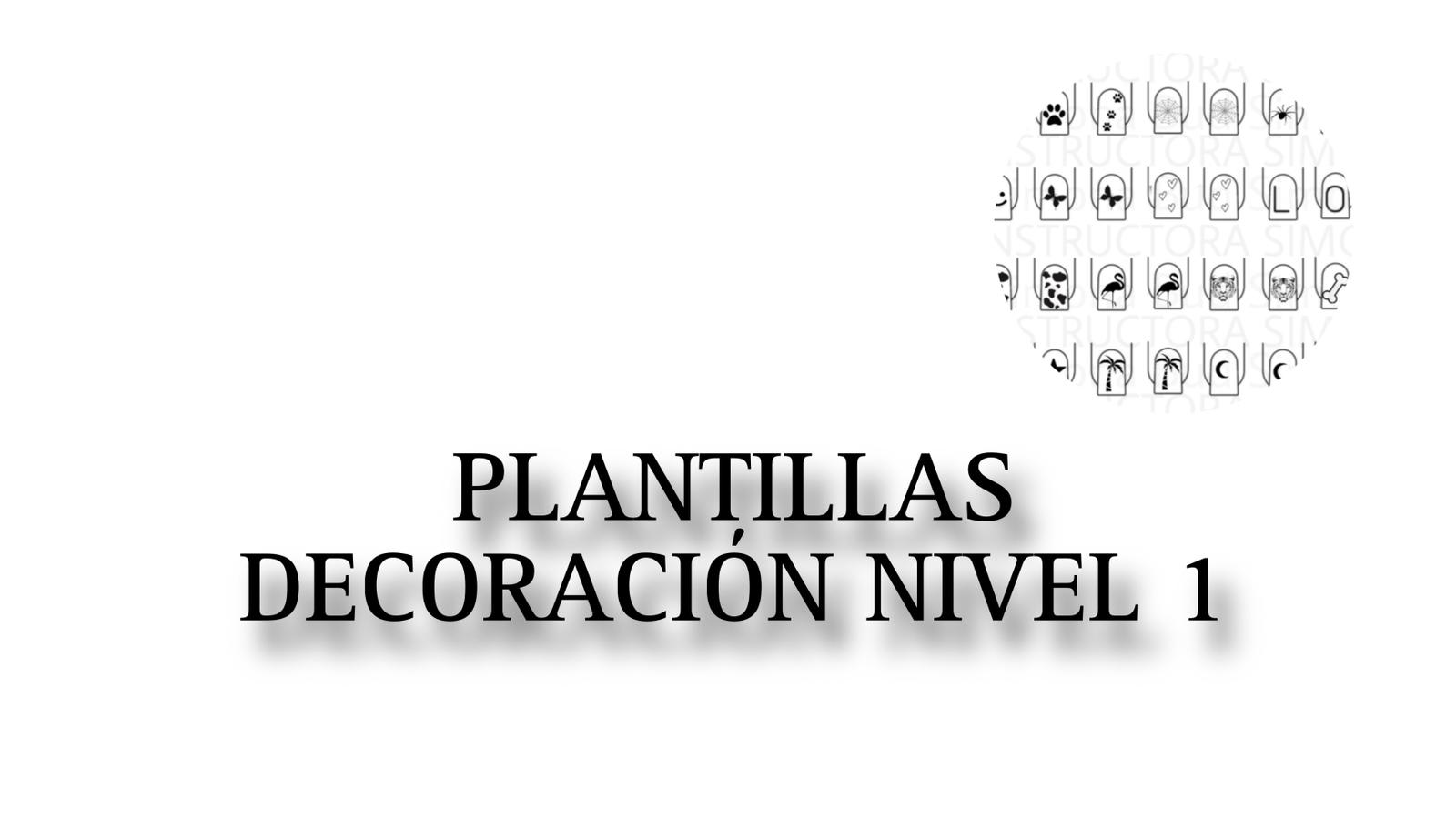 PD0001 PLANTILLAS PDF DECORACION NIVEL 1