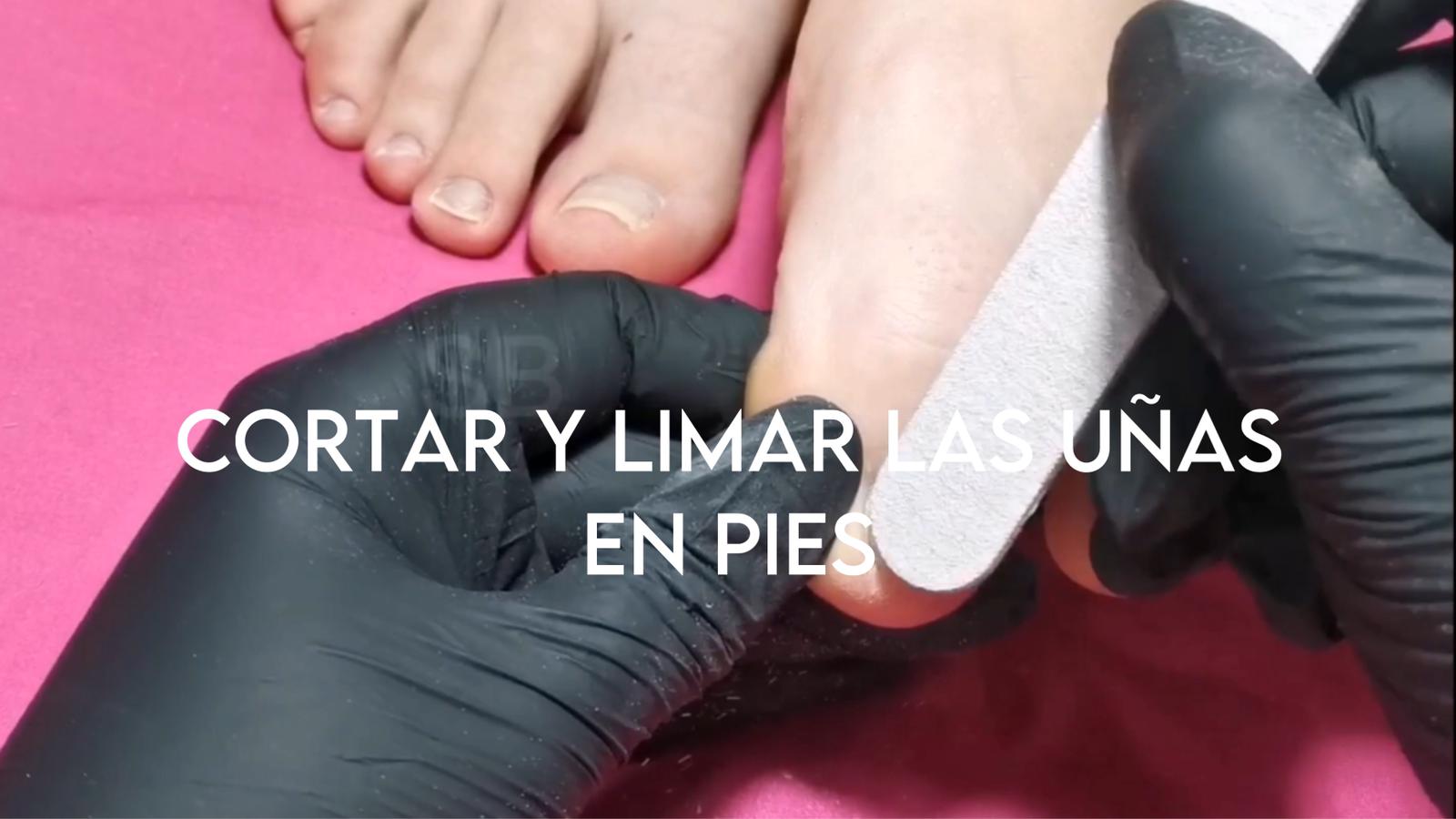 000028 CURSO CORTAR Y LIMAR LAS UÑAS EN PIES